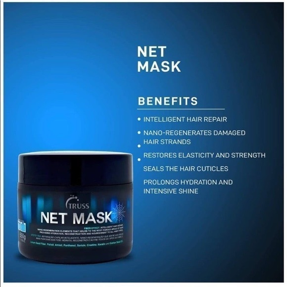 TRUSS Professional Net Mask Intensive Repair Hair Treatment Masque 550g Curly - Picture 8 of 15